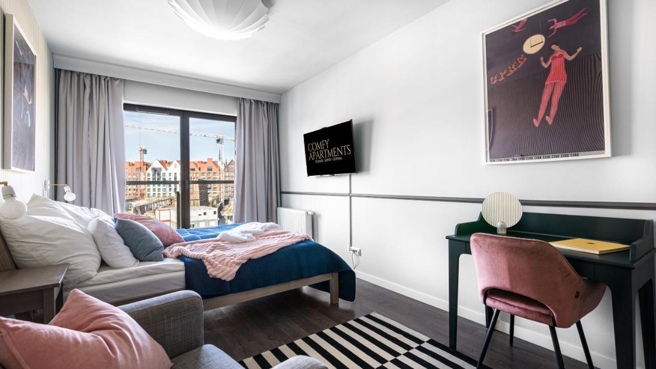 Waterlane W Oknami Na Rzeke - Marina View - Comfy Apartments グダニスク エクステリア 写真