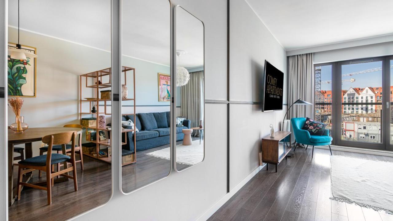 Waterlane W Oknami Na Rzeke - Marina View - Comfy Apartments グダニスク エクステリア 写真
